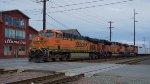 BNSF 7551 Leads a Manifest Train